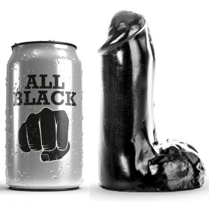 ALL BLACK - DILDO REALISTLIK 13 CM